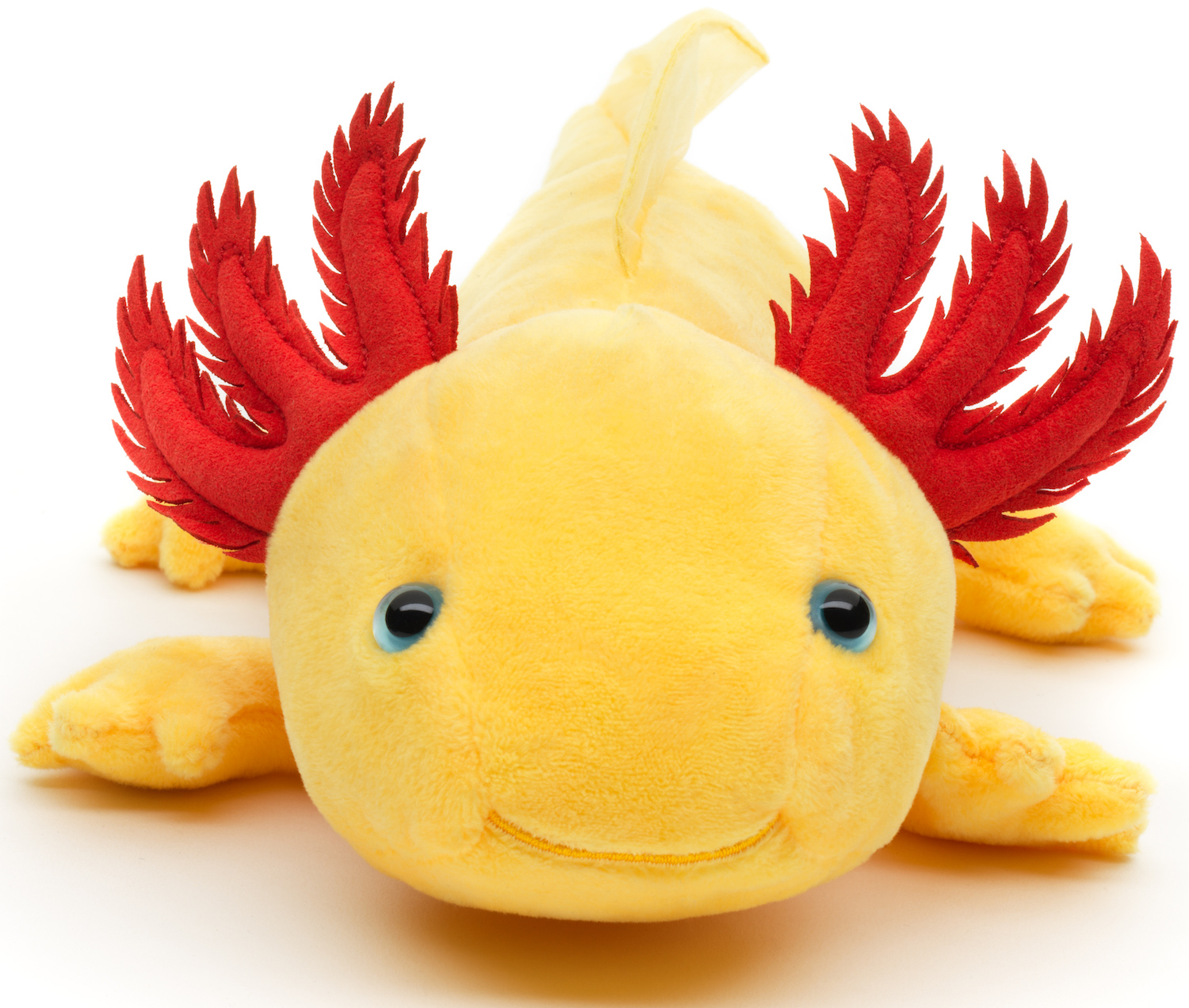 Lifelike Yellow Axolotl Plush Toy