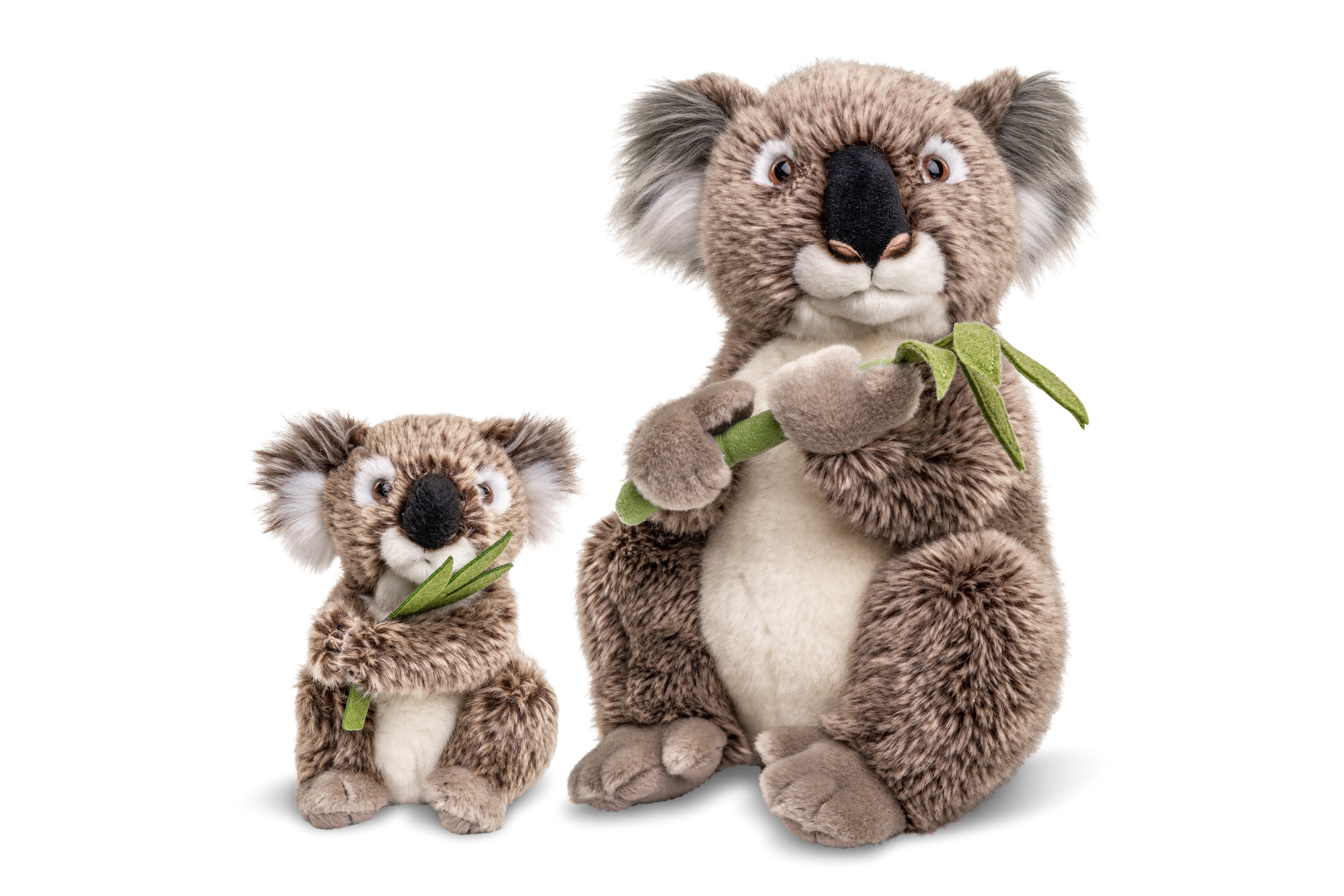 Koala mit Blatt, sitzend - 30 cm ODER  16 cm (Höhe)  