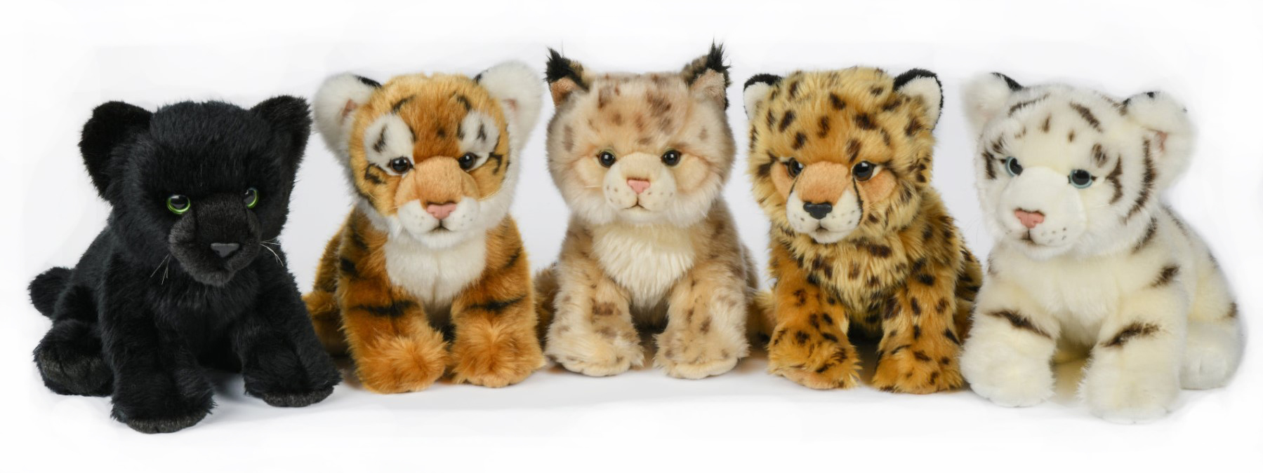 Wildtier Junges - Luchs, Gepard, Panther ODER Tiger - ca. 25 cm (Länge)